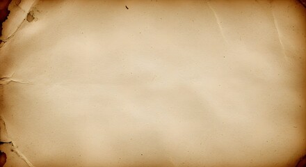 Distressed aged parchment paper texture with burnt edges, creating a rustic vintage background perfect for historical document overlays and classic design aesthetics