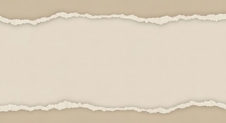 Torn Paper Texture A Textured Background with Ripped Edges in Neutral Tones for Design Projects