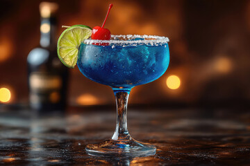 Cool And Refreshing Blue Cocktail For Parties And Celebrations