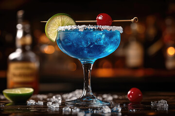 Cool And Refreshing Blue Cocktail For Parties And Celebrations