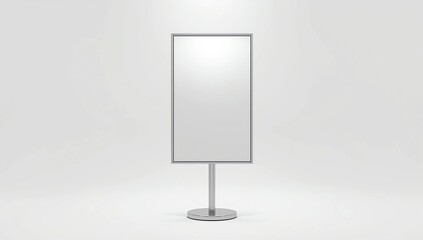Indoor Pedestal Steel Sign Stand poster banner advertisement Display, Lobby Menu Board. Blank white