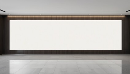 Obraz premium Indoor Wall Signage Mockup for Logo