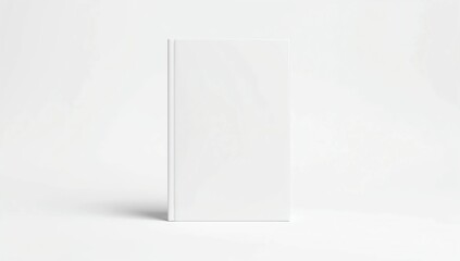 Hardcover book mockup isolated on white background. Template for your design. 3D rendering