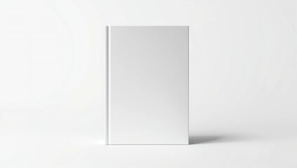 Hardcover book mockup isolated on white background. Template for your design. 3D rendering