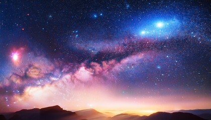 high definition star field colorful night sky space nebula and galaxies in space astronomy concept background