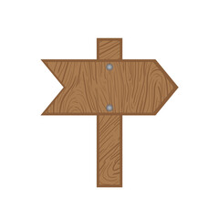 Wooden Signpost With Arrow Pointing Right On Transparent Background Directional Information Guidance Choice Decision Symbol Vector Graphic