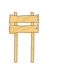 Wooden Signpost with Two Blank Boards on a Transparent Background Rustic Style Directional Marker for Information and Guidance