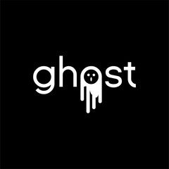 Design the word "Ghost" with its symbol on the letter O.