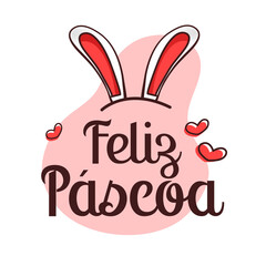 Feliz páscoa Ilustração Vetorizada
