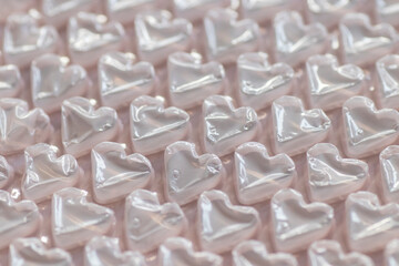 heart shape bubble wrap paper