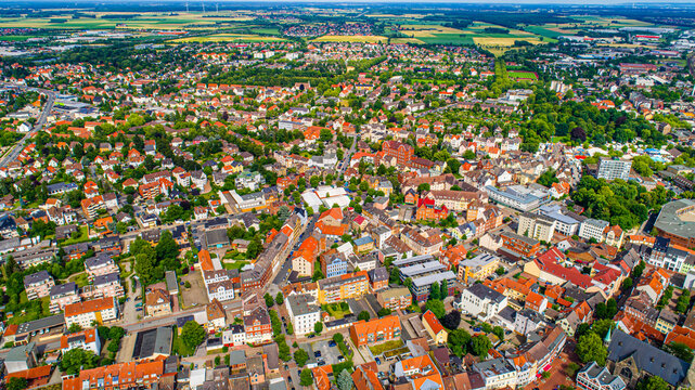 city from above - Peine -Germany
