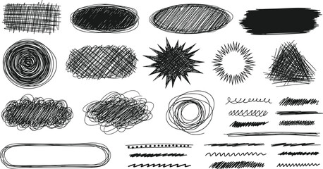 Festive hand-drawn 'Merry Christmas' concept banner, showcasing a delightful array of intricate outline doodles and cheerful holiday elements, ideal for vibrant seasonal decorations and greeting cards