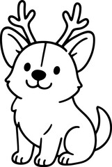 Christmas themed dog animals