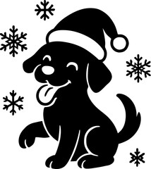 Christmas themed dog animals