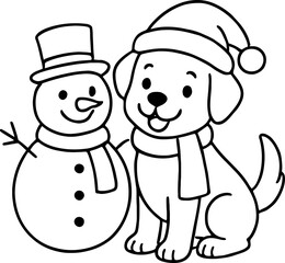 Christmas themed dog animals