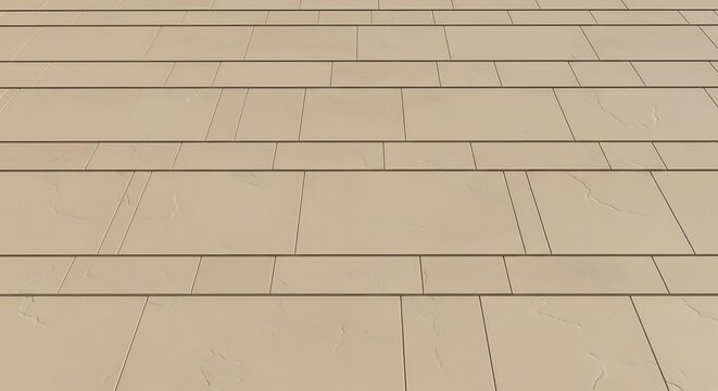 Abstract geometric beige paving pattern with textured surface, background