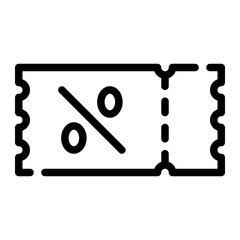 voucher line icon