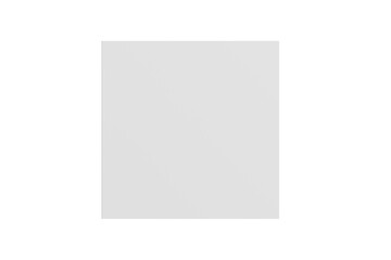 Square Magazine White Blank 3D Rendering Transparent Mockup PNG