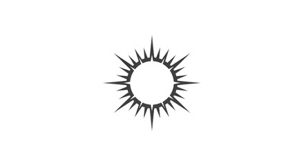 Abstract sunburst graphic with radiating beams isolated on transparent background