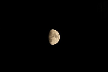 A detailed photograph of the waxing gibbous moon captured on September 2, 2025, at 8:51 p.m., showing illuminated crater regions and surface textures against a dark sky.