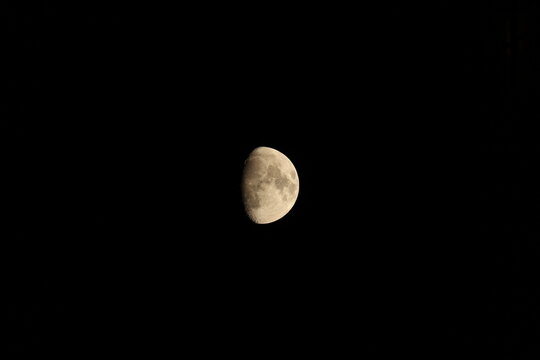 A detailed photograph of the waxing gibbous moon captured on September 2, 2025, at 8:51 p.m., showing illuminated crater regions and surface textures against a dark sky.