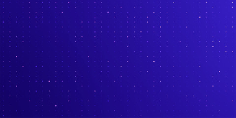 Dark blue abstract background with twinkling star particles suggesting a winter night sky or deep space galaxy