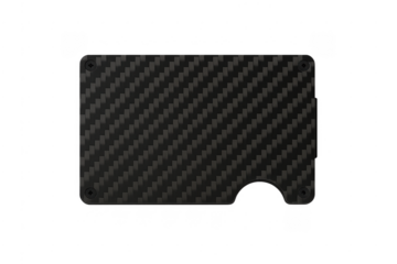 Carbon fiber rfid blocking wallet for cards and money