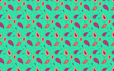 Tradition floral pattern on growth plant. Mandala nature on contemporary silk. Creativity paisley drawing simplicity.