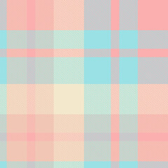 Pastel plaid pattern. Soft, checkered design in pink, blue, and beige. Perfect for backgrounds, textiles, or design projects needing a calming and versatile aesthetic.
