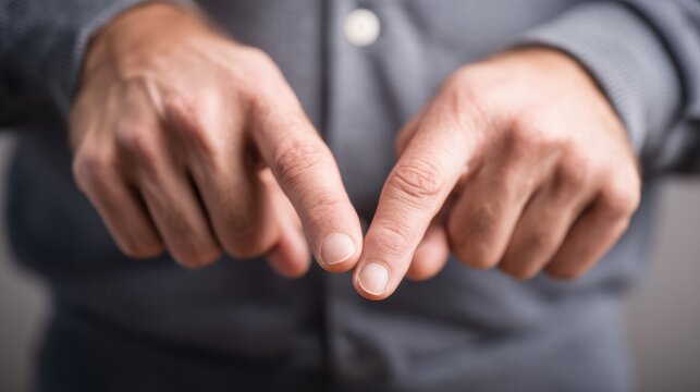 Pinch Test Showing Two Fingers Measuring Love Handle Fat in Clinical Macro Close-Up During a Health Assessment