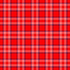 Vibrant red plaid pattern.  Classic tartan texture ideal for backgrounds, textiles, apparel, graphic design. Timeless style, festive mood, cozy warmth.