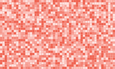 Abstract coral mosaic tile texture.  Subtle color variations create a dynamic, vibrant background perfect for websites, presentations, or print designs.