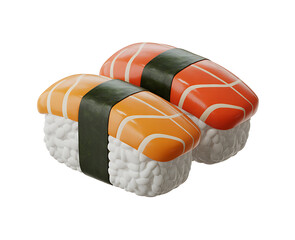 Salmon nigiri sushi japanese cuisine fresh seafood