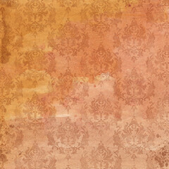 Vintage Damask Pattern Background