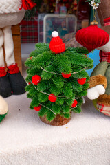 Christmas decorations at vertical composition