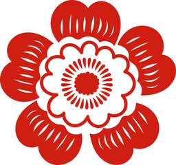 Chinese New Year 2026, the year of the Horse, red and gold line art characters, simple hand-drawn Asian elements with craft (Chinese translation: Happy Chinese New Year 2026, year of the Horse)