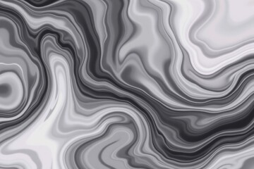 Obraz premium Abstract Black and White Marble Pattern with Fluid Design