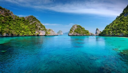 Fototapeta premium Thale Nai Lagoon Mae Koh Island Ang Thong National Marine Park Thailand