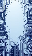 Obraz premium Futuristic Circuit Board Digital Technology