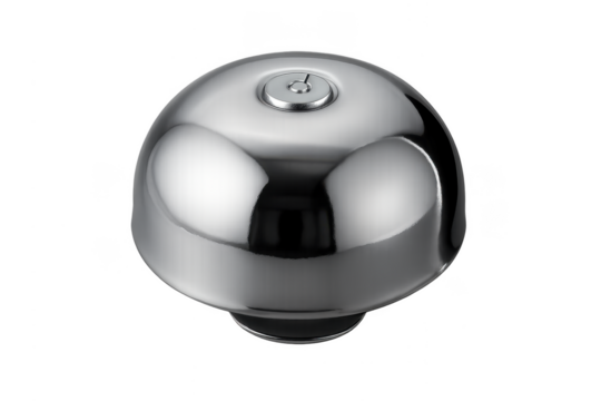 Chrome fuel tank cap with security lock system - Powered by Adobe