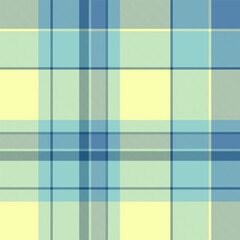 Elegant plaid pattern with soft blues and yellows. Ideal for backgrounds, textiles, or web design. Represents calmness, serenity, and nature.