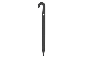 Black plastic tent peg for outdoor camping