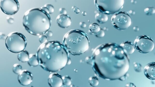 美容液の水滴　高濃度有効成分のマクロ流体ダイナミクス表現 ジェネレーティブAI