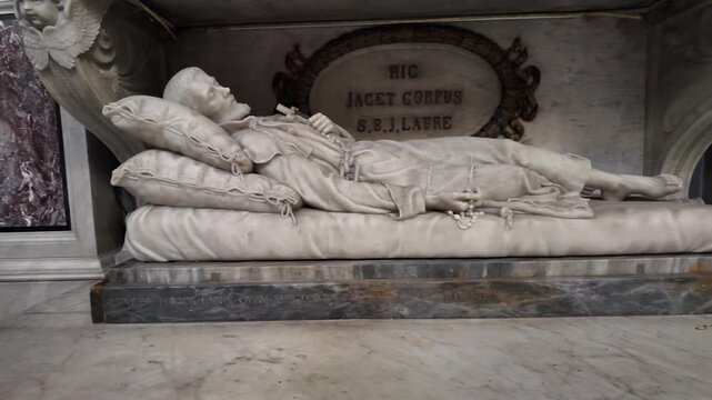 Grave of Saint Benedict Joseph Labre 