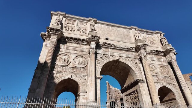 The Arch of Constantine in Rome, Italy