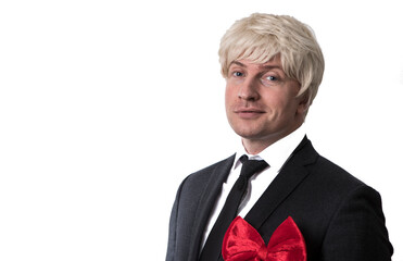 senior man business. Working. Business concept. White background. Model. Photo. 