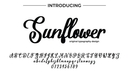 Sunflower - Elegant Script Font for Smooth Handwritten Design and Creative Typography