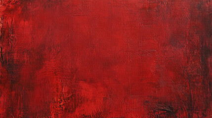 Saturated deep red paint artistic texture background
