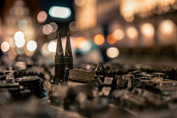 Macro of a small sculpture of the so called 