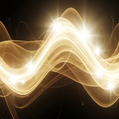 Solar Flare Golden Yellow–White Bright Energy Lightwave Burst 10